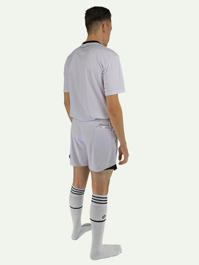 Qualle Schiedsrichter Trikot-Set (Trikot, Hose, Stutzen) Schiedsrichter=Mensch unisex (Kinder, Frauen und Herren)