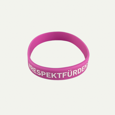 Qualle Silikonarmband "RespektFürDenSchiedsrichter" unisex (Kinder, Frauen und Herren)